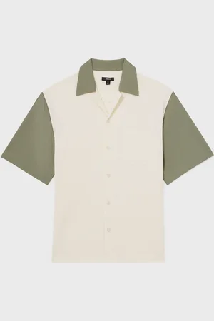 Reiss Peza Colour-Block Cuban-Collar ShirtStor