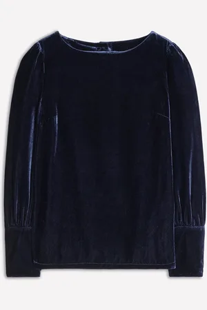 Boden Button Back Velvet Top42