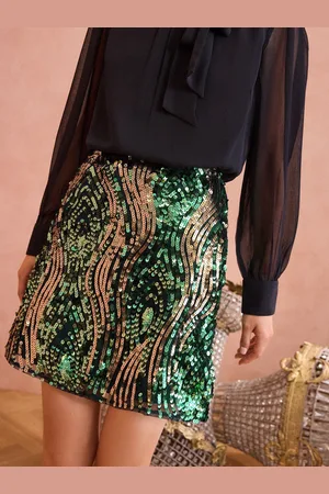 Love & Roses Sequin Mini Skirt40