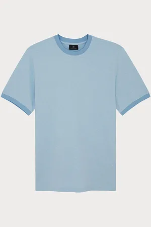 Paul Smith Regular Fit Blue Logo 100% Organic Cotton Polo Shirtlarge