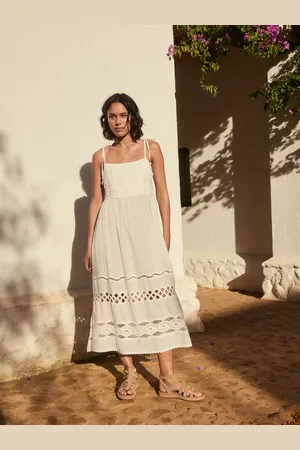 Next Textured 100% Cotton Bandeau Midi Dress44 Høj