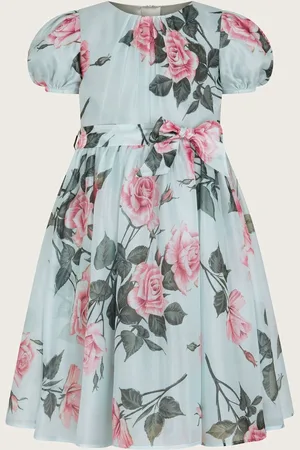 Monsoon Rosaline Flower Print Organza Dress140146cm