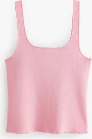 Next Square Neck Scalloped Edge Knitted Vest2X-Large