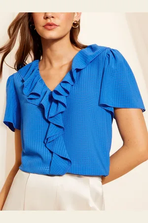 Friends Like These Flæsekant Front Pufærme Bluse42