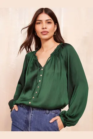Friends Like These Langærmet Button Front Foil Shirt42