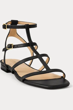 Ralph Lauren Everley Gladiator Style Leather Sandals