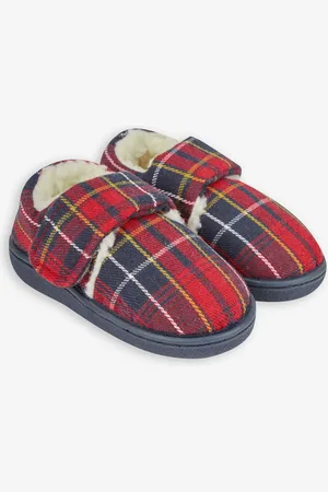JoJo Maman Bébé Tartan Slipper Shoes
