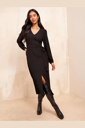 Friends Like These Stige Trim Textured Midi Kjole38