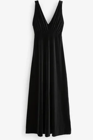Next V-Neck Velvet Maxi Dress40 Høj