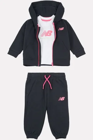New Balance Kids Full Zip Hoodie 100% Cotton Short & T-Shirt Set8086cm