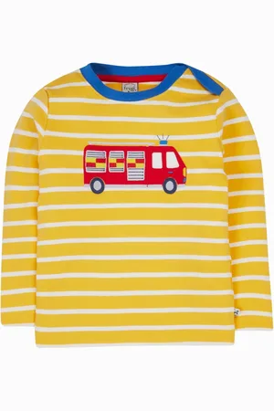 Frugi Gul Orion Appliqué 100% Økologisk Bomuld Top6874cm