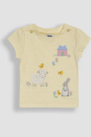 JoJo Maman Bébé 100% Cotton Appliqué T-Shirt116122cm