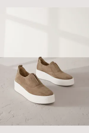Next Signature Forever Comfort Platform Sneakers i læder med chunky kilehæleu40