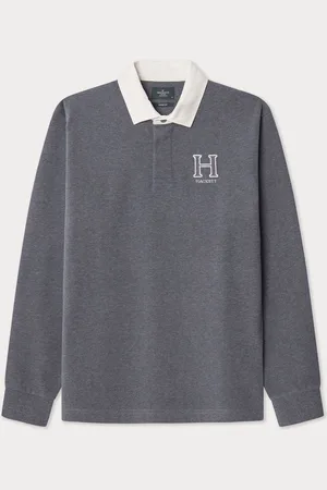 Hackett Men London 100% Cotton White Rugby ShirtS