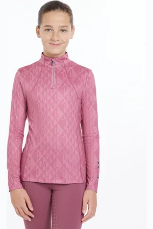LeMieux Young Rider Clea Base Layer Peony Sweat Top122128cm