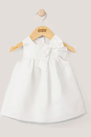 Mamas & Papas Organza Bow White Dress6 - 9 måneder (68 - 74cm)