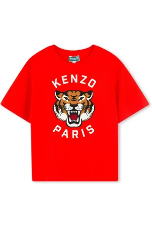 Kenzo Red Short Sleeve Tiger Logo T-Shirt14 år (164cm)