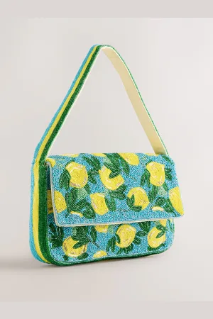 Next Lemon Sequin Shoulder BagEn