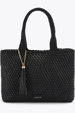 Carvela Black Verona Weave Tote Bagen