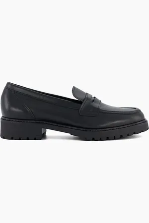 Dune Gild Cleated Penny Loafers