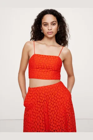 Banana Republic Strappy Geo Lace Cropped Top44