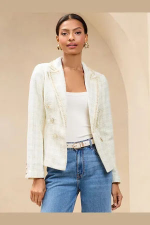 Lipsy London Double Breasted Boucle Blazer44