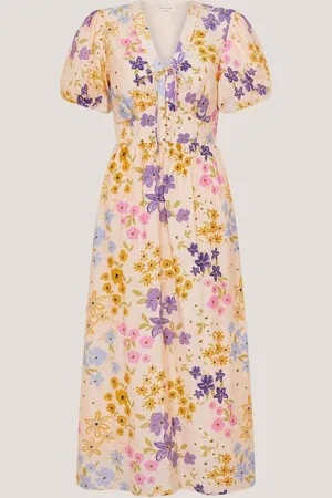 Monsoon Madeline Floral Midi Dress38