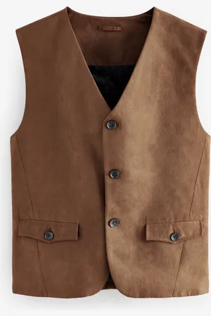 Next EDIT Faux Fur Suede WasitcoatS