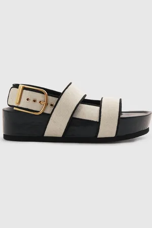 Reiss Samantha Strappy Chunky Canvas Sandals