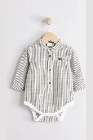 Next Woven Baby 100% Cotton Shirt BodysuitOp til 3 måneder (62cm)