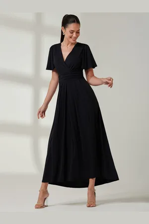Jolie Moi Angel Sleeve Super Smooth Jersey Maxikjole44