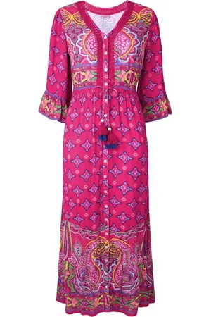 Joe Browns Border Print Button Maxi Dress42lille