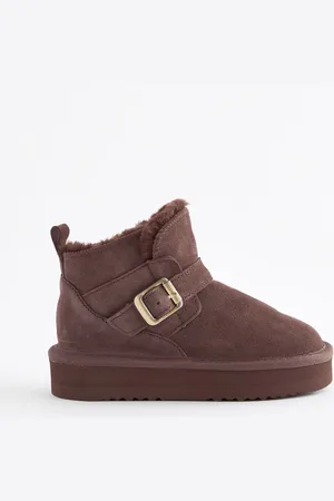 Next Suede Buckle Pull On Boots