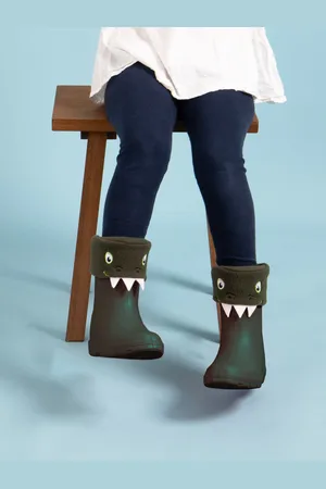 Totes Børne Dinosaur Welly Liner Sokker