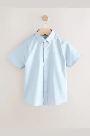 Next Kortærmet Cotton Rich Oxford skjorte (3-16år)134140cm