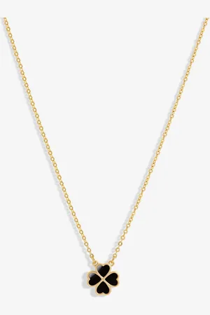 Jon Richard Jet Heart Clover Pendanten