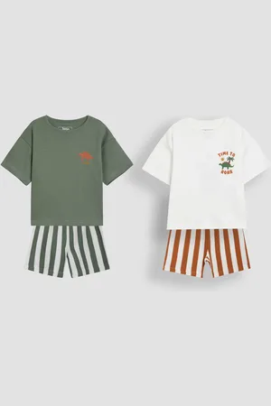 JoJo Maman Bébé Print Short Jersey Pyjamas 2 Pack8086cm