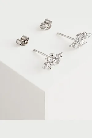 Next Leaf Cubic Zirconia Stud øreringeEn