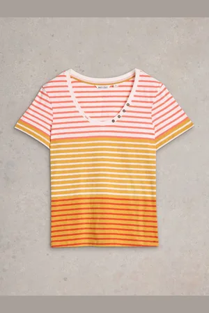 White Stuff Nadia Short Sleeve 100% Cotton T-Shirt
