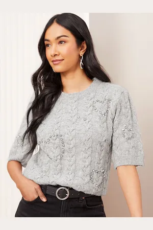 Friends Like These Embellished Knitted Top48