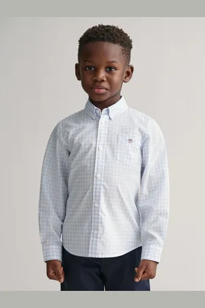 GANT Poplin Gingham Shield 100% Cotton Shirt3 - 4 år (98 - 104cm)