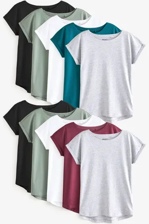 Next Hætteærmer 100% bomuld T-shirt 10 Pakke44