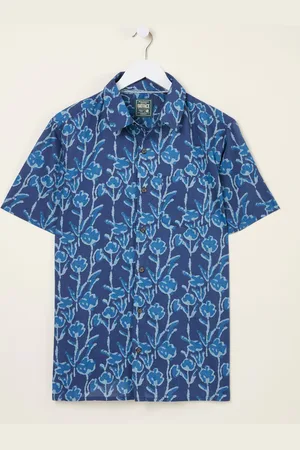 Fat Face FatFace Short Sleeve Sprig Print 100% Cotton Shirtmedium