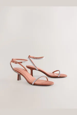 Next Forever Comfort Round Toe Jewel Detail Simple Sandalseu40
