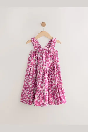 Next 100% Cotton Ruched Strap Sundress (3-16år)128134cm