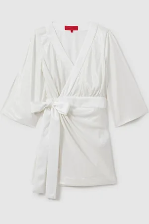 Halston Heritage Pailletter Side Slips Mini Kjole42