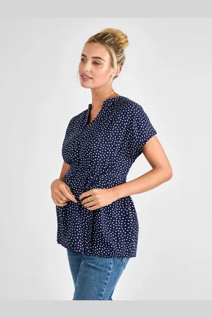 JoJo Maman Bébé Printed Sleeveless Maternity Blousemedium