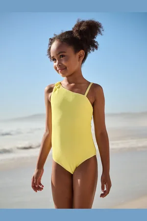 Next One Shoulder Textured Swimsuit (3-16yrs)6 år (116cm)