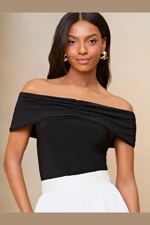 Lipsy London Ruched Front Bardot Top46