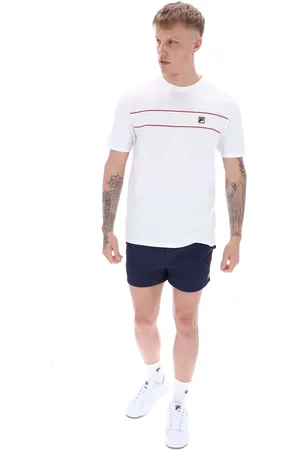 Fila Williams Contrast Piping 100% Cotton T-ShirtSmall